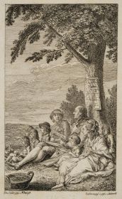 Joachim Heinrich Campe mit seiner Familie