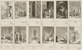 12 Blätter zu der Geschichte des Blaise Gaulard