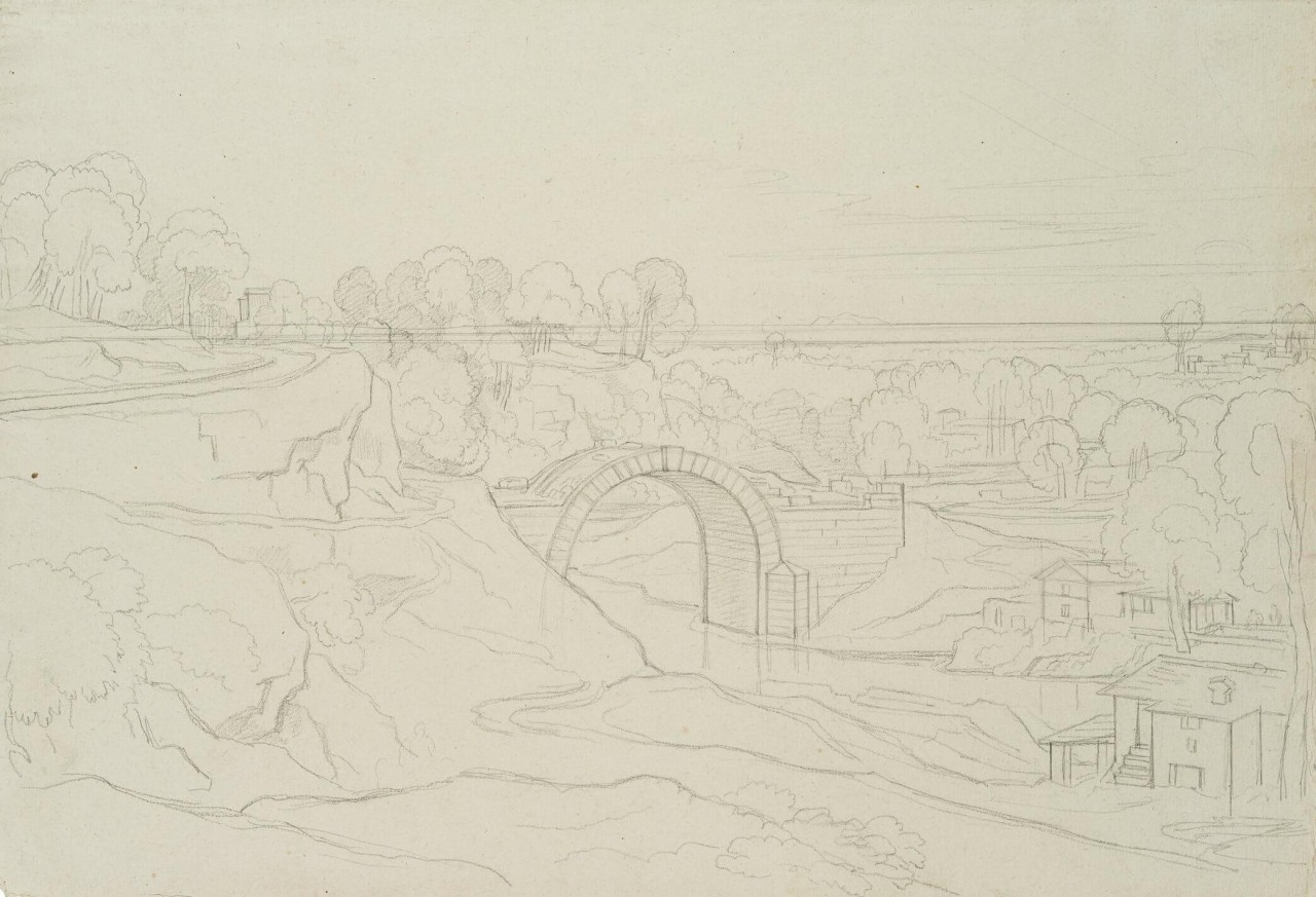 Baustelle einer Brücke, Italien
