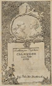 Titelblatt zum Göttinger Taschen-Calender für 1778