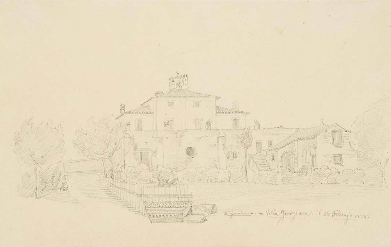 Ansicht der Villa Giorgiana