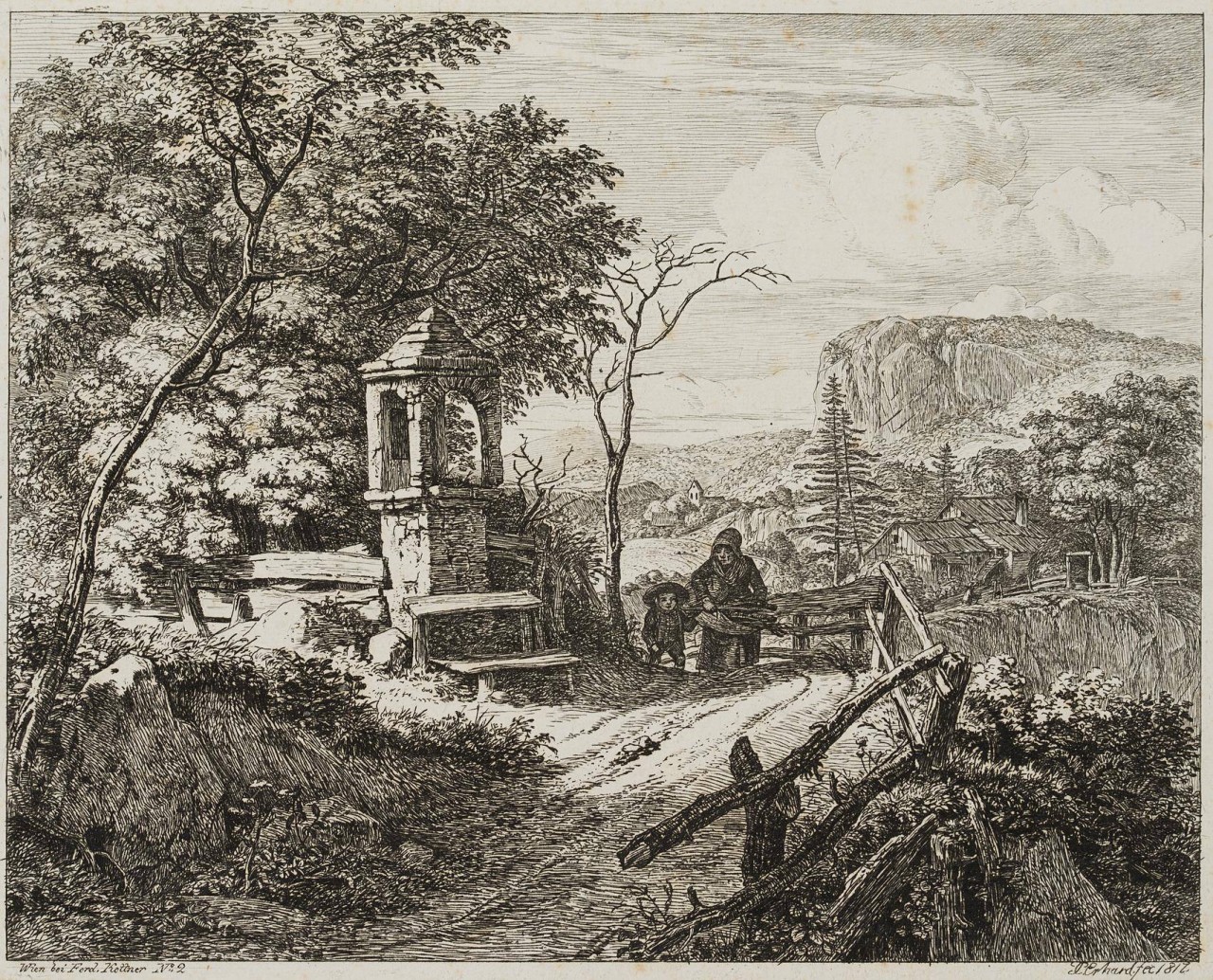 Die Holzleserin mit dem Knaben