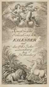 Titel zum Lauenburger Genealogischen Kalender für 1780