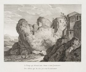Vexierbild: Felsenlandschaft und Kopf