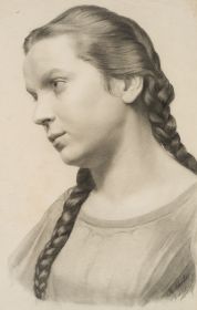 Mädchen mit Zöpfen