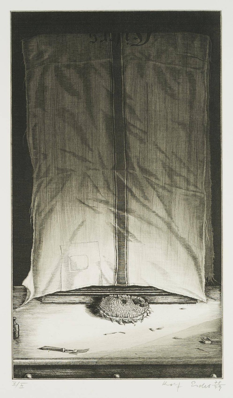 Nature morte - Auf eine Sonnenblume