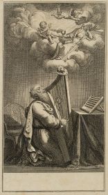 König David mit der Harfe musizierend