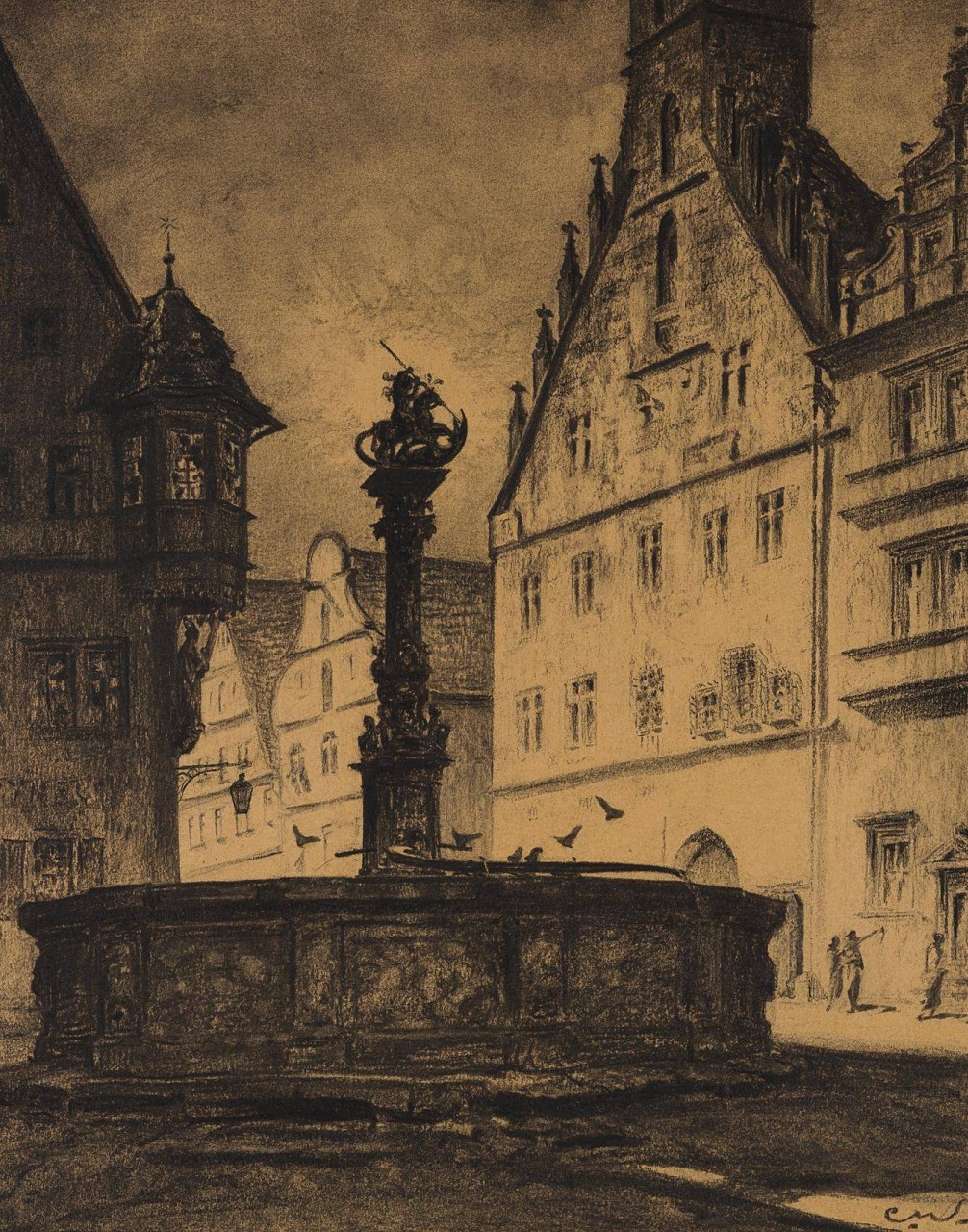 Georgsbrunnen in Rothenburg o.d.T.