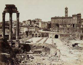 Forum Romanum vom Dioskurentempel zum Senatorenpalast