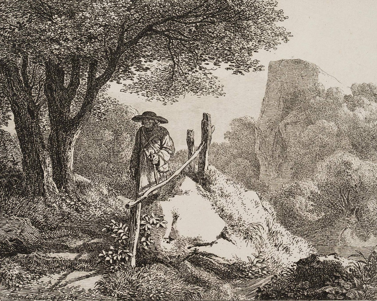 Bauer auf Wanderschaft