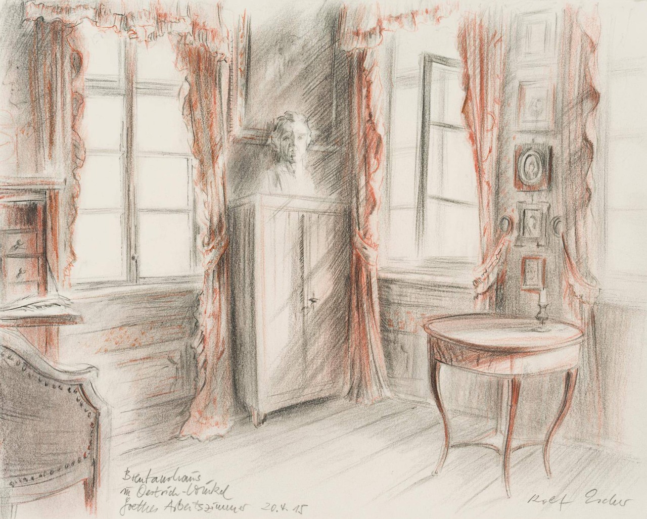 Goethes Arbeitszimmer im Brentano-Haus in Oestrich-Winkel