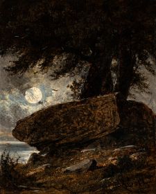 Hünengrab bei Vollmond