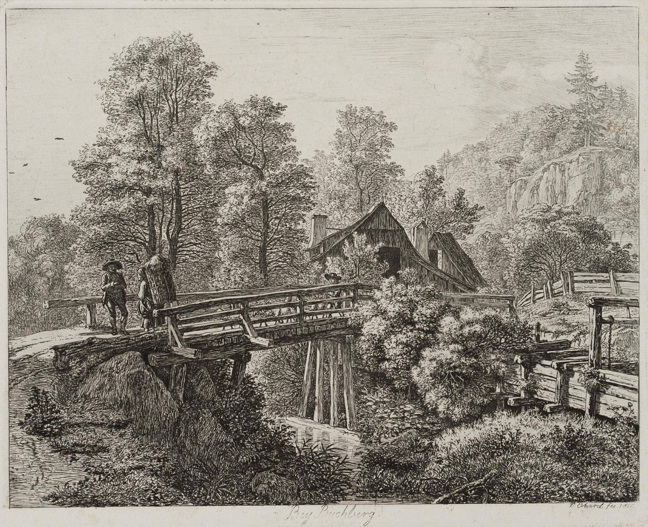 Holzbrücke bei Buchberg bei Wien