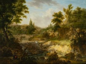 Landschaft mit Maler