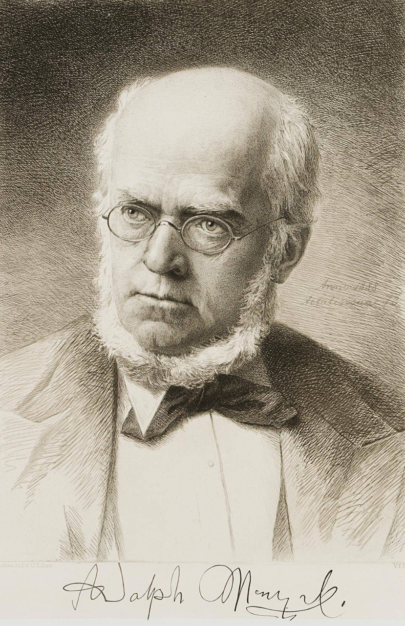 Porträt Adolph von Menzel, 73 Jahre