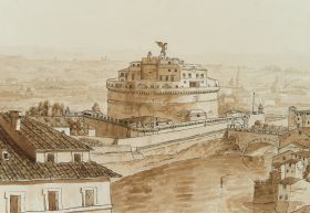 Blick auf die Engelsburg in Rom