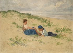 Zwei Frauen in den Dünen