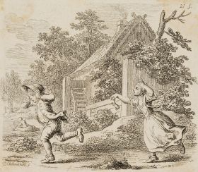 Bauernjunge flieht mit Bettys Hut
