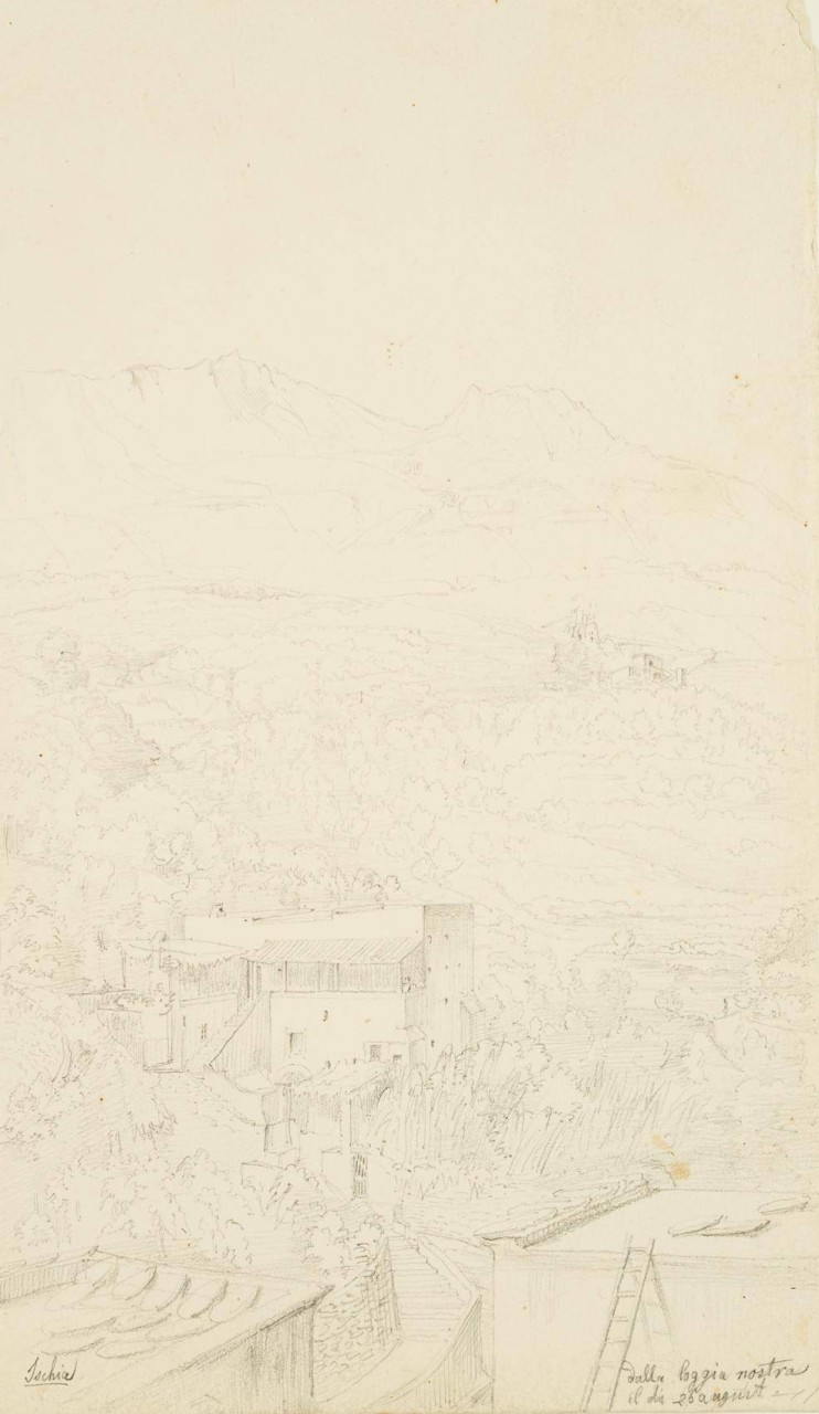 Blick auf Ischia von der Loggia des Künstlers aus