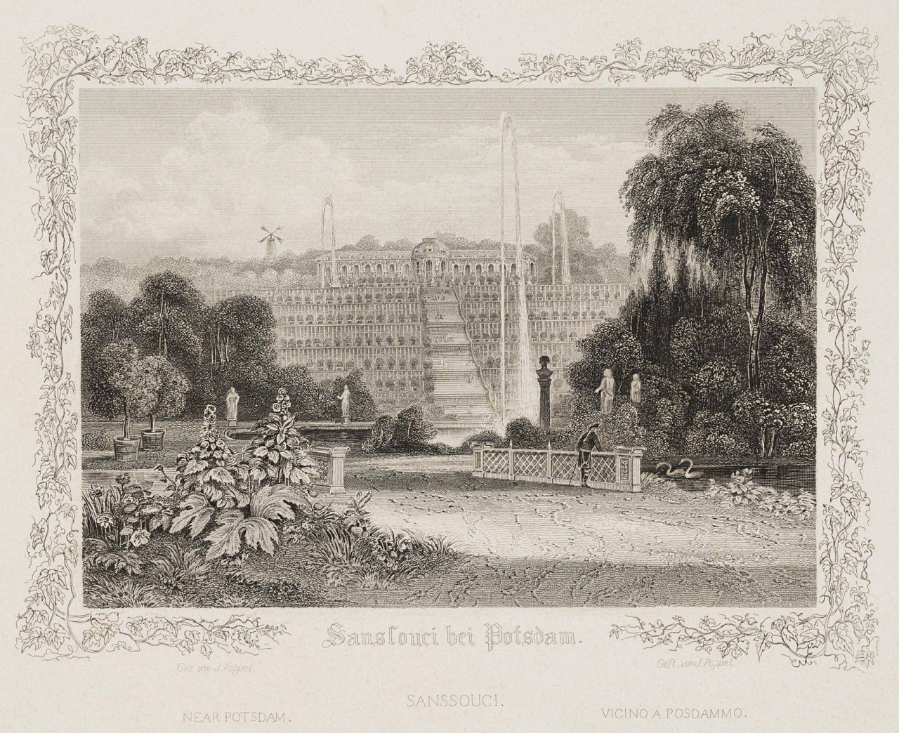 Ansicht von Sanssouci bei Potsdam