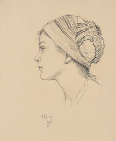 Mädchenportrait. Tochter des Malers