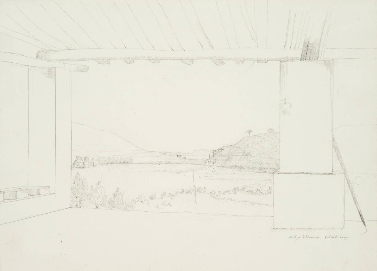 Blick auf den Lago d'Averno bei Pozzuoli