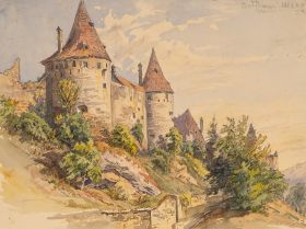 Röhrenkehrerturm und Zimmermeisterturm in der Festung Burghausen
